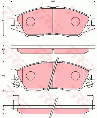 Brake Pad Set, Disc Brake GDB7043 - TRW