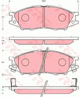 Brake Pad Set, Disc Brake GDB7043DT - TRW