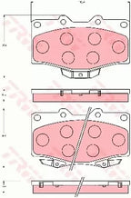 Brake Pad Set, Disc Brake GDB7049AT - TRW