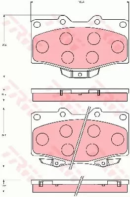 Brake Pad Set, Disc Brake GDB7049DT - TRW