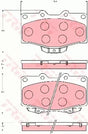 Brake Pad Set, Disc Brake GDB7049DT - TRW