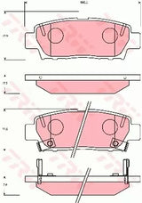 Brake Pad Set, Disc Brake GDB7055 - TRW - Brake Pads - TRW