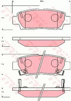 Brake Pad Set, Disc Brake GDB7055DT - TRW