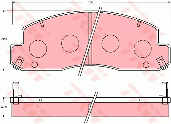 Brake Pad Set, Disc Brake GDB7061 - TRW