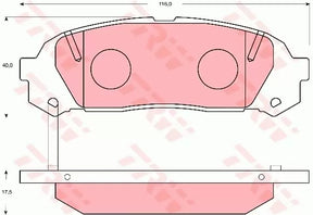 Brake Pad Set, Disc Brake GDB7065 - TRW