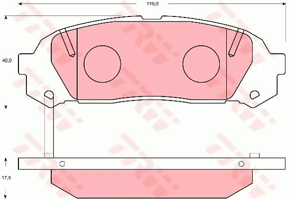 Brake Pad Set, Disc Brake GDB7065AT - TRW