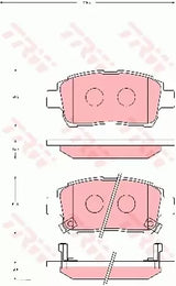 Brake Pad Set, Disc Brake GDB7075DT - TRW