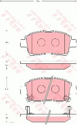 Brake Pad Set, Disc Brake GDB7075DT - TRW