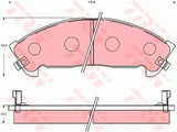 Brake Pad Set, Disc Brake GDB7086AT - TRW - Brake Pads - TRW