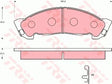 Brake Pad Set, Disc Brake GDB7087 - TRW