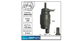 Washer Pump NWP1272 - Nice Products | Universal Auto Spares