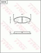 Brake Pad Set, Disc Brake GDB7188DT - TRW