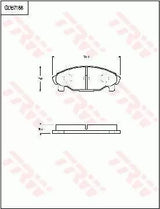 Brake Pad Set, Disc Brake GDB7188DT - TRW