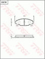 Brake Pad Set, Disc Brake GDB7188DT - TRW