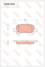 Brake Pad Set, Disc Brake GDB7200 - TRW