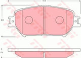 Brake Pad Set, Disc Brake GDB7224DT - TRW