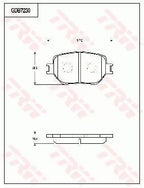 Brake Pad Set, Disc Brake GDB7230DT - TRW