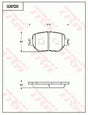 Brake Pad Set, Disc Brake GDB7230DT - TRW
