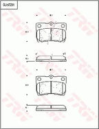 Brake Pad Set, Disc Brake GDB7231DT - TRW