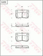 Brake Pad Set, Disc Brake GDB7231DT - TRW