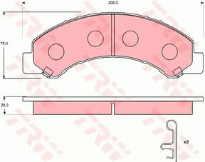 Brake Pad Set, Disc Brake GDB7233 - TRW
