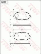 Brake Pad Set, Disc Brake GDB7243AT - TRW