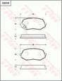 Brake Pad Set, Disc Brake GDB7243AT - TRW