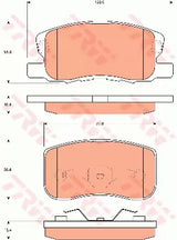 Brake Pad Set, Disc Brake GDB7246 - TRW - Brake Pads - TRW