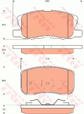 Brake Pad Set, Disc Brake GDB7246S - TRW