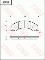 Brake Pad Set, Disc Brake GDB7252 - TRW - Brake Pads - TRW