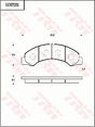 Brake Pad Set, Disc Brake GDB7252 - TRW