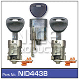 Ignition Barrel & Doors NID443B - Nice Products | Universal Auto Spares