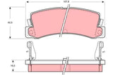 Brake Pad Set, Disc Brake GDB730 - TRW