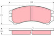 Brake Pad Set, Disc Brake GDB731 - TRW