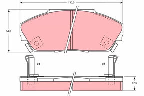 Brake Pad Set, Disc Brake GDB733 - TRW