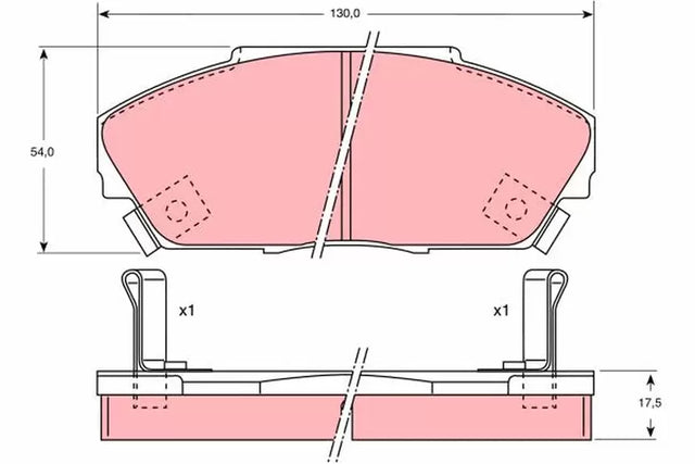 Brake Pad Set, Disc Brake GDB733 - TRW
