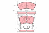 Brake Pad Set, Disc Brake GDB735 - TRW