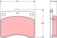 Brake Pad Set, Disc Brake GDB736DT - TRW