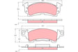 Brake Pad Set, Disc Brake GDB742 - TRW