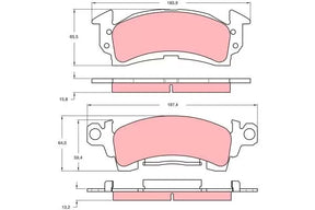 Brake Pad Set, Disc Brake GDB742 - TRW