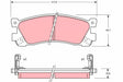 Brake Pad Set, Disc Brake GDB746 - TRW
