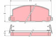 Brake Pad Set, Disc Brake GDB749 - TRW