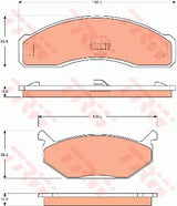 Brake Pad Set, Disc Brake GDB7501DT - TRW