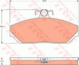 Brake Pad Set, Disc Brake GDB7503DT - TRW