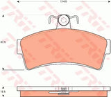 Brake Pad Set, Disc Brake GDB7504DT - TRW