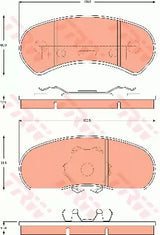 Brake Pad Set, Disc Brake GDB7506DT - TRW