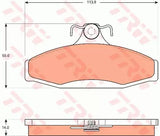 Brake Pad Set, Disc Brake GDB7509 - TRW