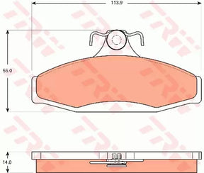 Brake Pad Set, Disc Brake GDB7509 - TRW