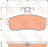 Brake Pad Set, Disc Brake GDB7511 - TRW