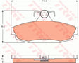 Brake Pad Set, Disc Brake GDB7512 - TRW